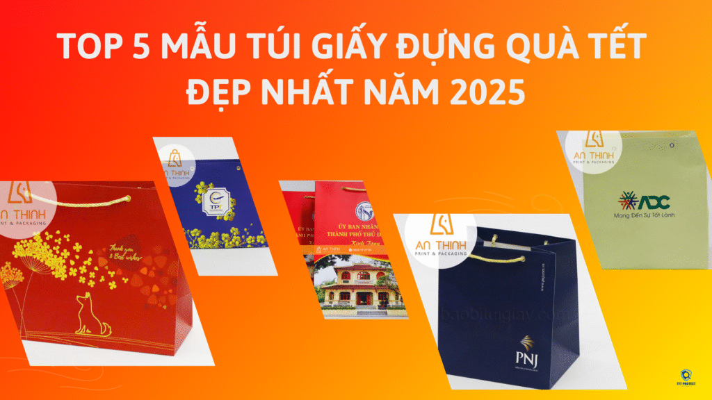 TOP 5 MẪU TÚI GIẤY ĐỰNG QUÀ TẾT ĐẸP NHẤT NĂM 2025