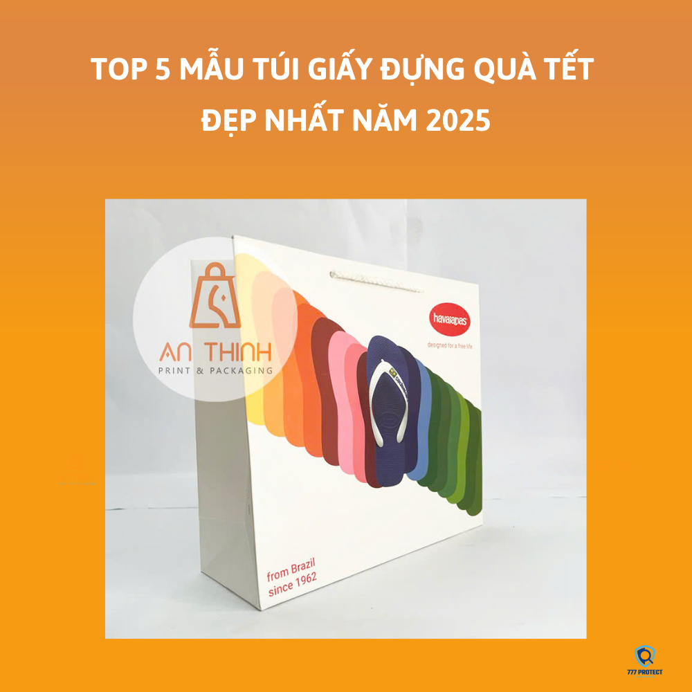 TÚI GIẤY ĐỰNG GIÀY DÉP PHONG CÁCH CẦU VỒNG