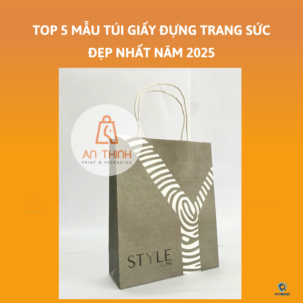 Mẫu túi giấy đựng trang sức sang trọng từ PNJ
