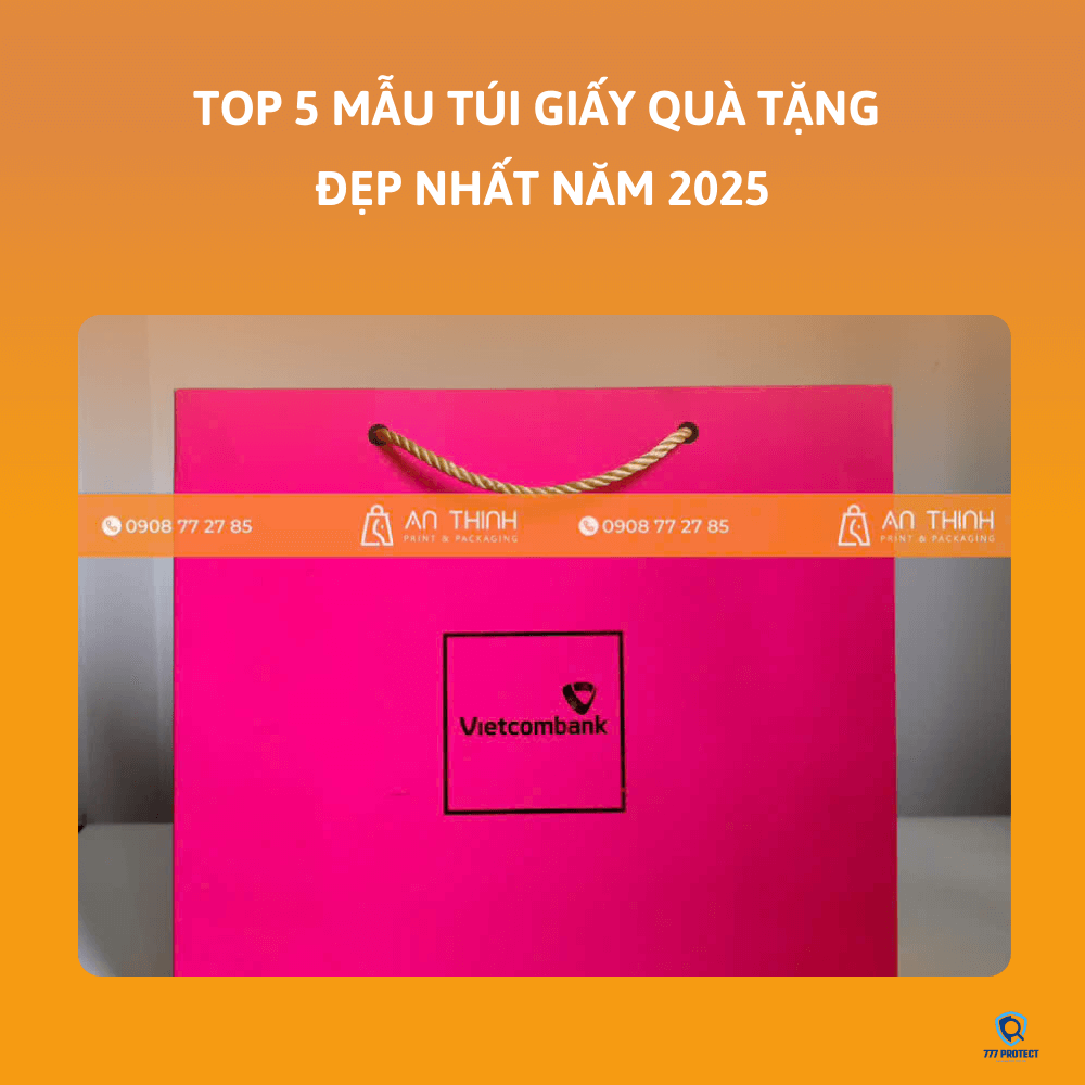 TÚI GIẤY QUÀ TẶNG NGÂN HÀNG VIETCOMBANK SANG TRỌNG, CHUYÊN NGHIỆP, GẮN KẾT TIN TƯỞNG