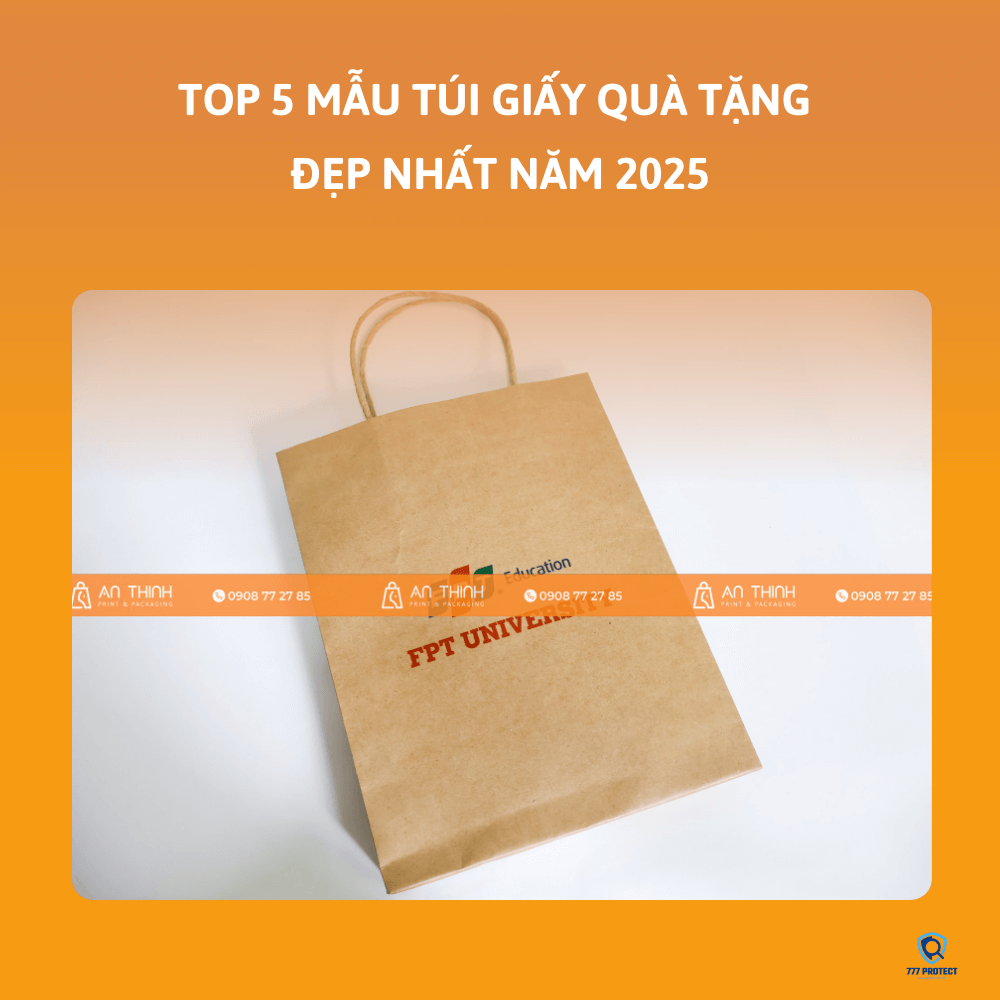 TÚI GIẤY QUÀ TẶNG ĐƠN GIẢN CỦA FPT UNIVERSITY