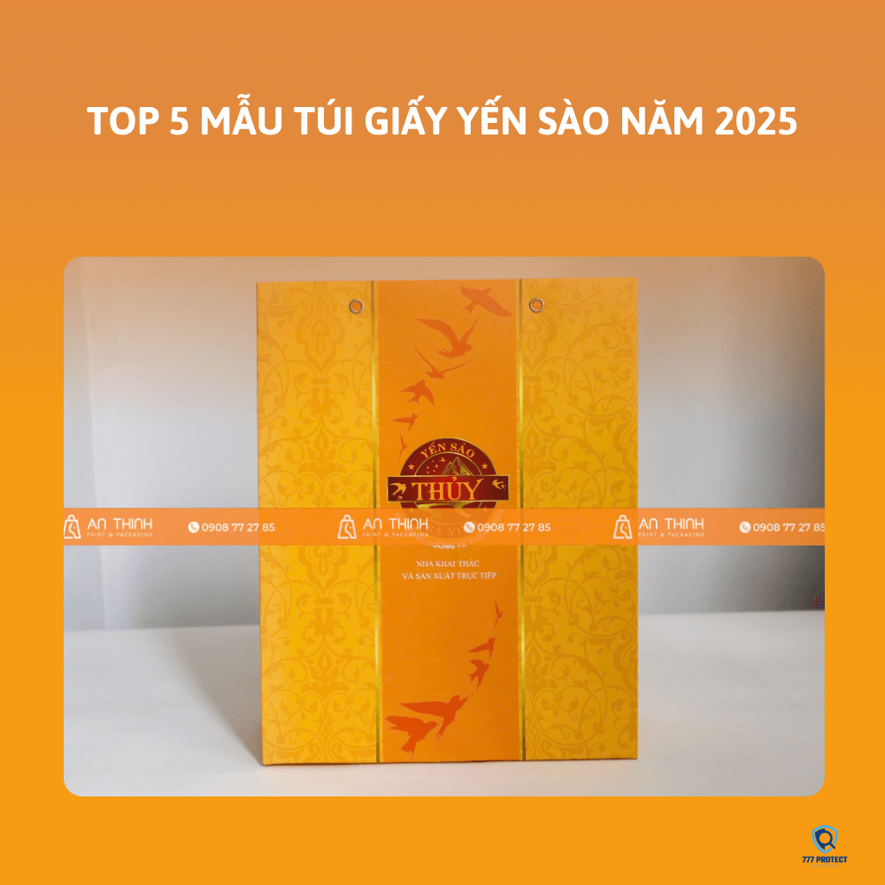 Túi giấy yến sào sang trọng nhất năm 2025