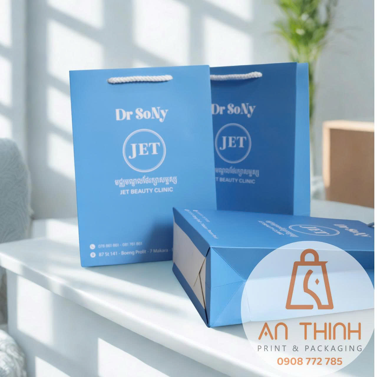 túi giấy Ivory in theo yêu cầu