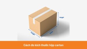 Cách đo kích thước hộp carton