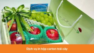 Dịch vụ in hộp carton trái cây Bền đẹp, nâng tầm nông sản