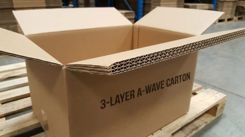 Thung carton 3 lop Các loại sóng hộp carton Thùng carton 3 lớp