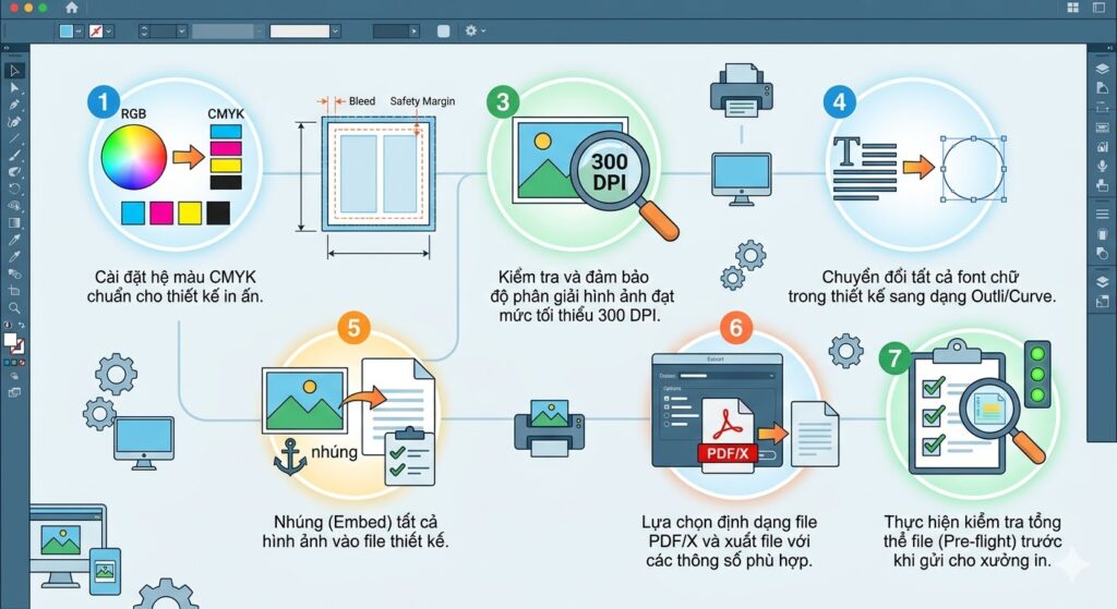 Tóm tắt nhanh quy trình chuẩn bị file thiết kế in hộp carton