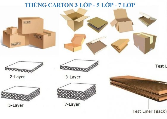 Giấy carton 3 lớp, 5 lớp, 7 lớp khác nhau như thế nào?